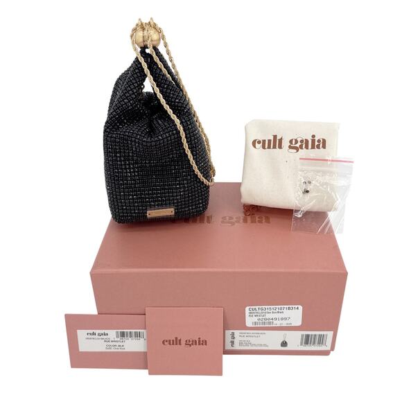 CULT GAIA Rue Wristlet Bag in Black - Picture 8 of 16